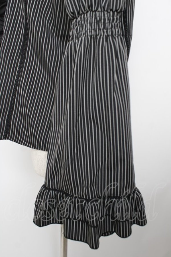 画像4: axes femme / クロスローズ刺繍ブラウス L 黒 Y-25-12-22-069-AX-BL-SZ-ZY (4)