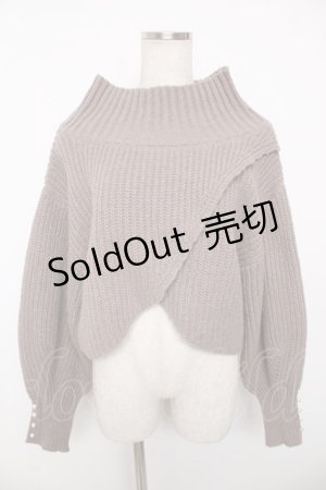 画像: axes femme POETIQUE / クロップドニット  グレー Y-25-12-22-080-AX-TO-SZ-ZI