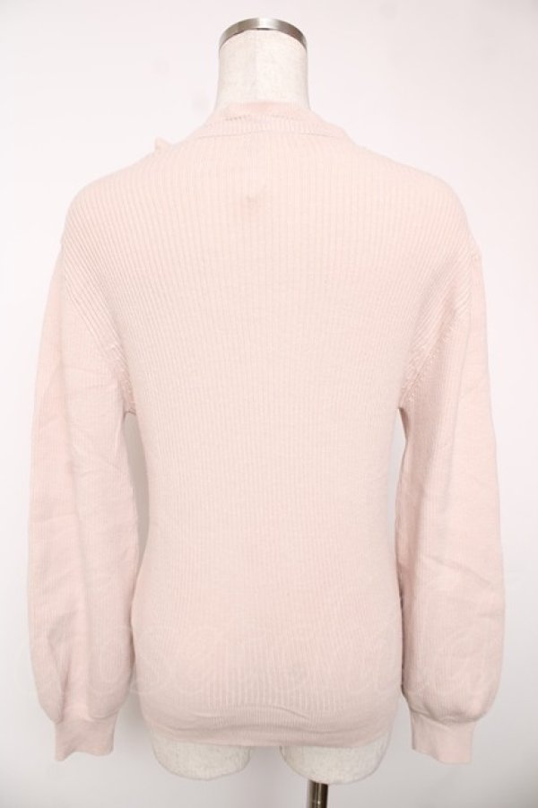 画像2: axes femme / ビジューニットプルオーバー M ピンク Y-25-12-22-082-AX-TO-SZ-ZY (2)