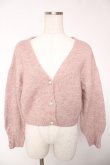 画像1: axes femme / ラメショートニットカーディガン  ピンク Y-25-12-22-087-AX-TO-SZ-ZS (1)