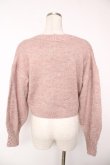 画像2: axes femme / ラメショートニットカーディガン  ピンク Y-25-12-22-087-AX-TO-SZ-ZS (2)