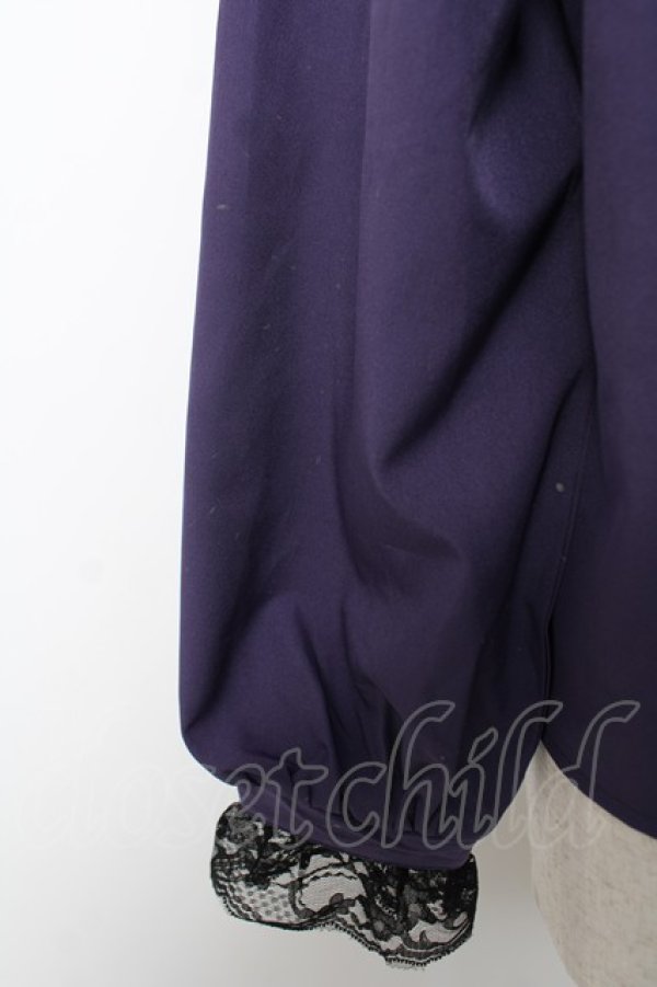 画像4: NOEMIE / ゴシックチョーカーバックルレースアップブラウス M 紫 Y-25-12-22-092-LO-BL-SZ-ZY (4)