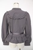 画像2: FLC / 皆方由衣コラボペプラムブラウス M 中灰 Y-25-12-22-093-LO-BL-SZ-ZY (2)