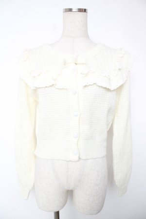 画像: LIZ LISA / ヨークフリルカーディガン 0 オフ白 Y-25-12-22-096-LO-TO-SZ-ZY