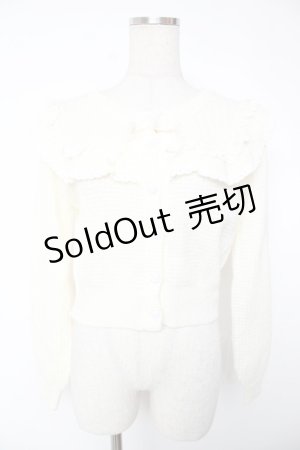 画像: LIZ LISA / ヨークフリルカーディガン 0 オフ白 Y-25-12-22-096-LO-TO-SZ-ZI