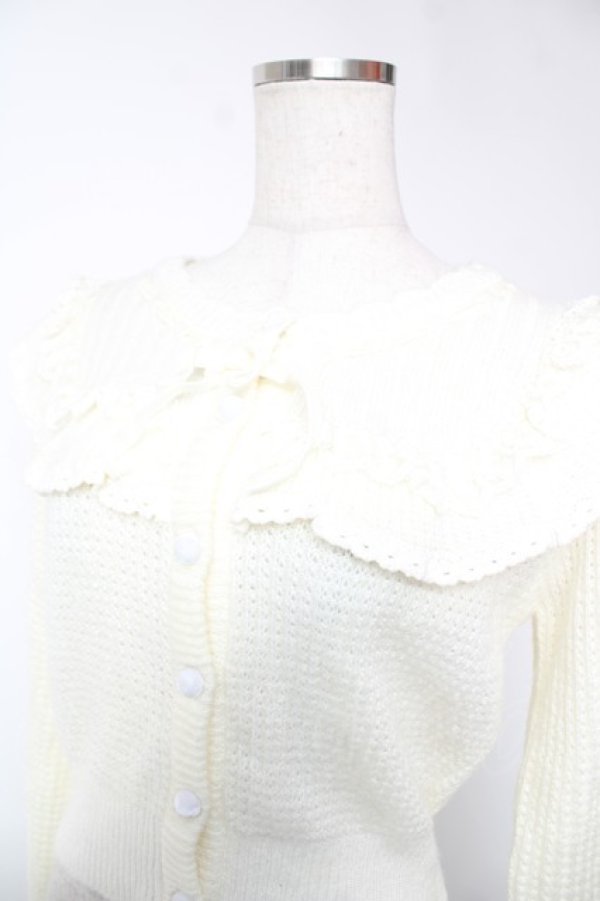 画像3: LIZ LISA / ヨークフリルカーディガン 0 オフ白 Y-25-12-22-096-LO-TO-SZ-ZY (3)