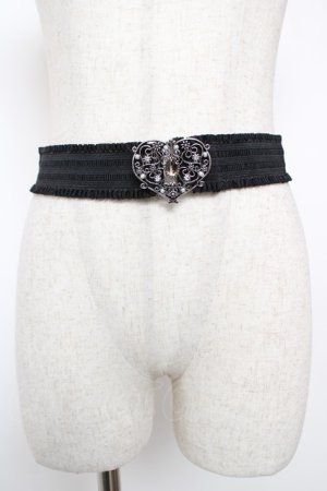 画像: axes femme / ゴムベルト  シルバー Y-25-12-22-015-AX-BL-SZ-ZY