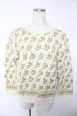 画像1: Jane Marple Dans Le Salon / Flower Branches セーター M アイボリー Y-25-12-22-099-JM-TO-SZ-ZY (1)