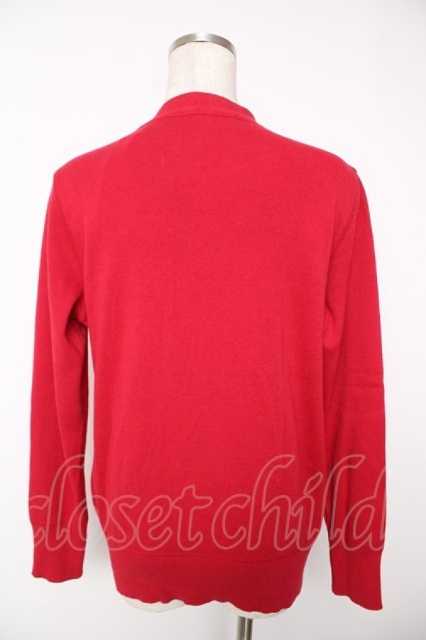 画像2: Jane Marple Dans Le Salon / コットンカシミアカーディガン M 赤 Y-25-12-22-102-JM-TO-SZ-ZY (2)