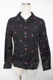 画像1: MILK / チェリー刺繍シャツ  ブラック Y-25-12-22-111-ML-BL-SZ-ZY (1)