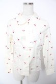 画像1: MILK / チェリー刺繍シャツ  アイボリー Y-25-12-22-112-ML-BL-SZ-ZY (1)