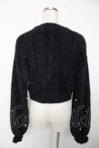 画像2: NOEMIE / メニーリボンビジューフわふわシャギーカーデ M 黒 Y-25-12-22-113-LO-TO-SZ-ZY (2)