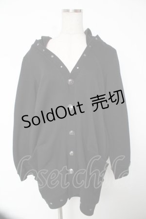 画像: SEX POT ReVeNGe / フード付きロングカーディガン M 黒 Y-25-12-22-116-SP-TO-SZ-ZY