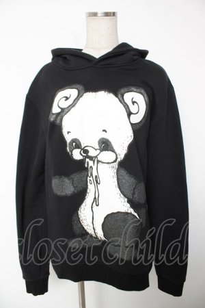 画像: yaponskii / パンクよだれべあパーカー M 黒 Y-25-12-22-117-PU-TO-SZ-ZY