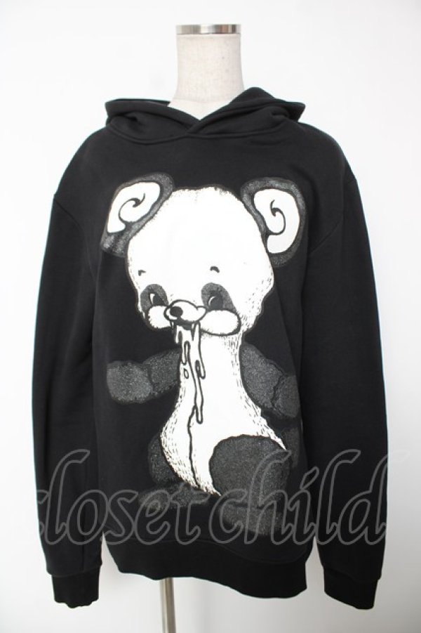 画像1: yaponskii / パンクよだれべあパーカー M 黒 Y-25-12-22-117-PU-TO-SZ-ZY (1)