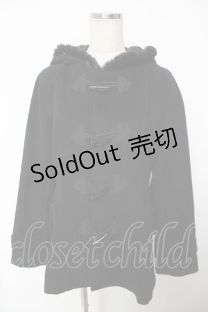 画像: ALGONQUINS / フーディーダッフルコート F 黒 Y-25-12-22-119-AL-CO-SZ-ZY