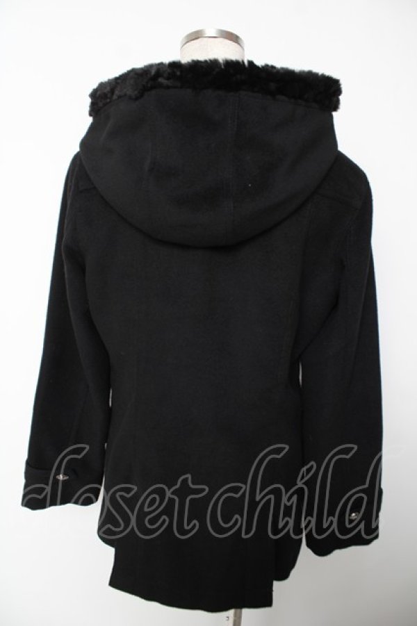 画像2: ALGONQUINS / フーディーダッフルコート F 黒 Y-25-12-22-119-AL-CO-SZ-ZY (2)