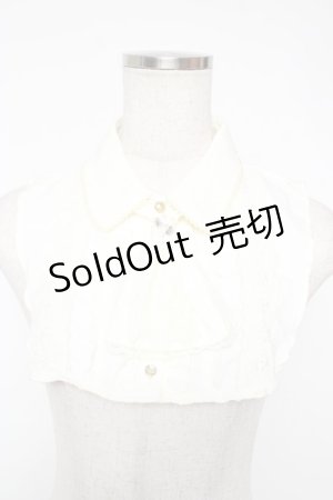 画像: axes femme / ジャボ付ブラウス付け襟  キナリ Y-25-12-22-017-AX-ZA-SZ-ZY