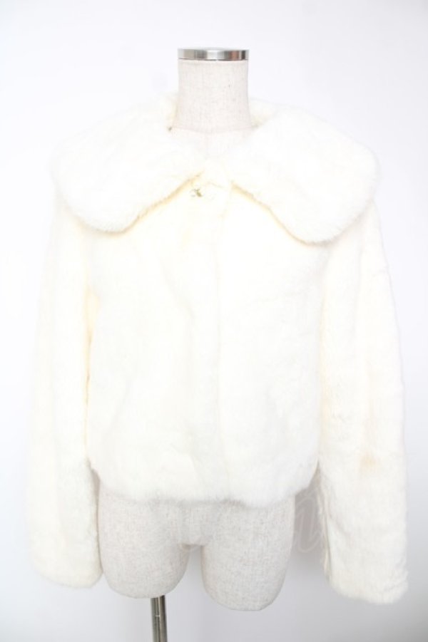 画像1: LIZ LISA / ファーショートジャケット 0 アイボリー Y-25-12-22-121-LO-CO-SZ-ZY (1)