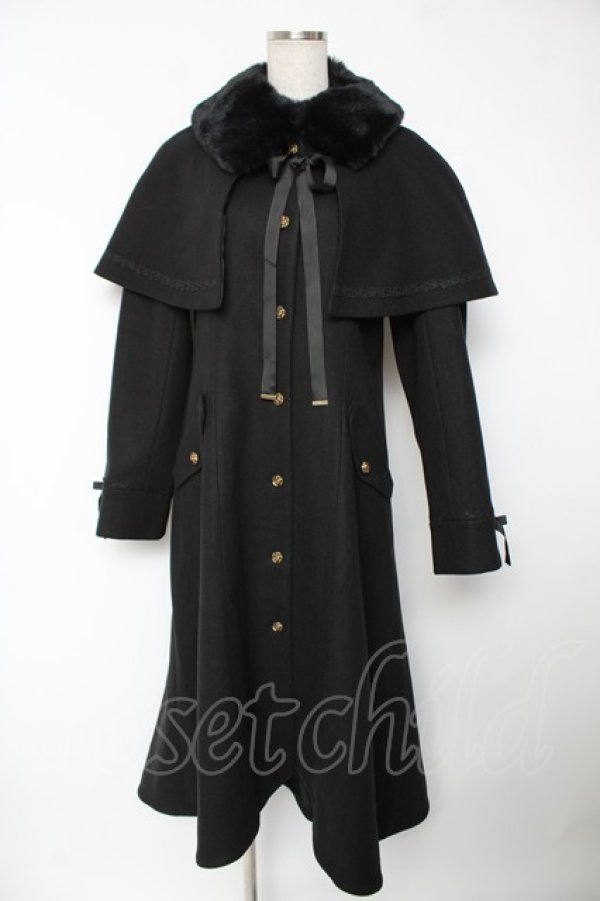 画像1: axes femme / ケープセットバッスルコート L 黒 Y-25-12-22-122-AX-CO-SZ-ZY (1)