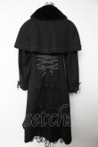 画像2: axes femme / ケープセットバッスルコート L 黒 Y-25-12-22-122-AX-CO-SZ-ZY (2)