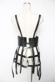 画像2: ATELIER PIERROT / Baroque Cage Corset Harness  ブラック Y-25-12-22-123-EL-TO-SZ-ZY (2)
