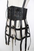 画像3: ATELIER PIERROT / Baroque Cage Corset Harness  ブラック Y-25-12-22-123-EL-TO-SZ-ZY (3)