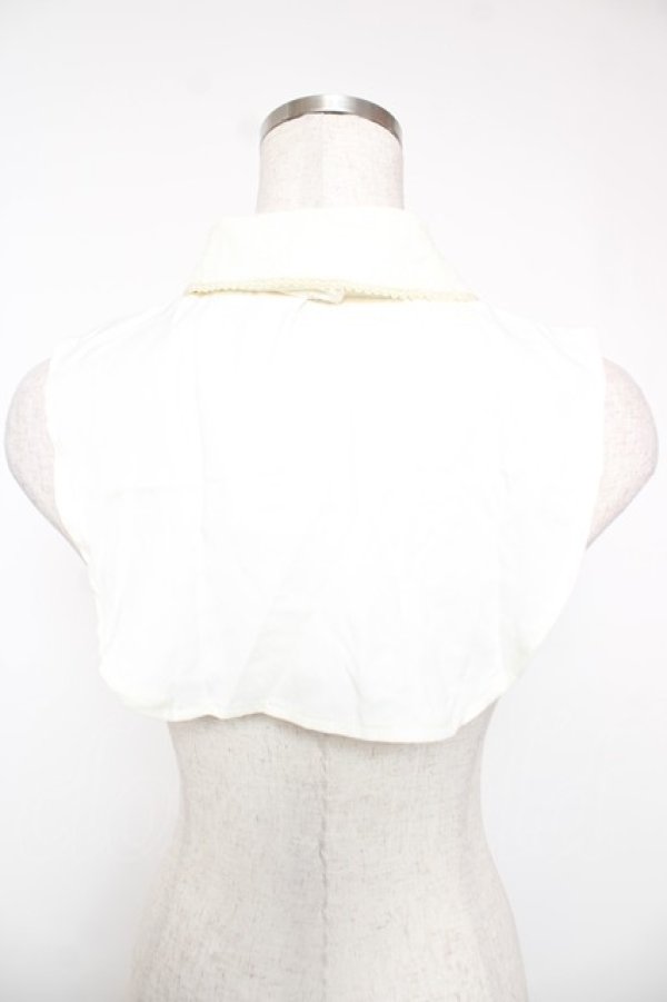 画像2: axes femme / ジャボ付ブラウス付け襟  キナリ Y-25-12-22-017-AX-ZA-SZ-ZY (2)