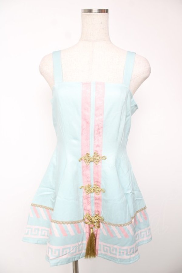 画像3: 櫻姫 / キョンシーロリィタ フルセット S ピンク×サックス Y-25-12-22-124-LO-OP-SZ-ZY (3)