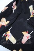 画像4: PINK HOUSE / カクテル柄サロペットスカート F 黒 Y-25-12-22-126-LO-OP-SZ-ZY (4)