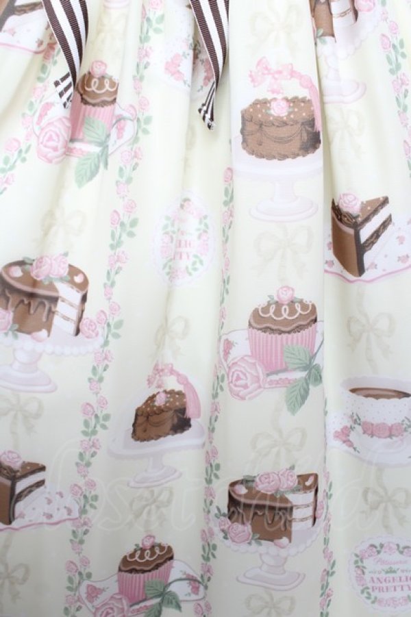 画像4: Angelic Pretty / Chocolate Teatimeジャンパースカート  イエロー Y-25-12-22-127-AP-OP-SZ-ZY (4)