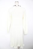画像2: axes femme / フリルニットワンピース F 白 Y-25-12-22-134-AX-OP-SZ-ZY (2)