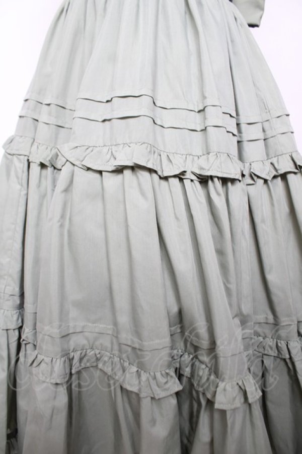 画像4: Chalmiere / フリルロングジャンスカ M グリーン Y-25-12-22-135-LO-OP-SZ-ZY (4)