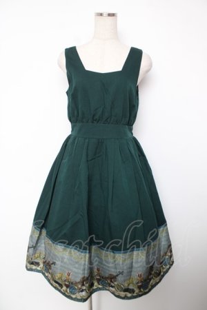 画像: axes femme POETIQUE / トイマーチノースリワンピース M Dグリーン Y-25-12-22-140-AX-OP-SZ-ZY