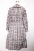 画像2: axes femme / プリーツ切替チェック柄ワンピース M ラベンダー Y-25-12-22-145-AX-OP-SZ-ZY (2)