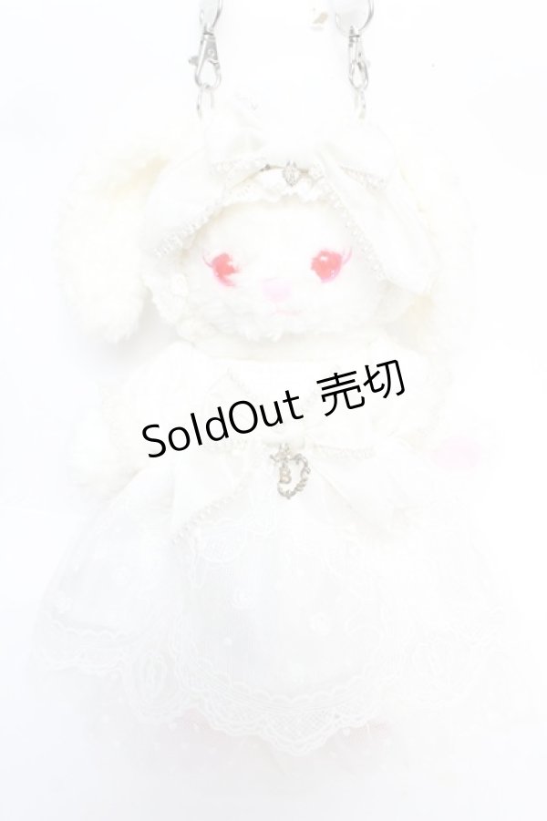 画像1: BABY, THE STARS SHINE BRIGHT / Mariee de Kumya〜Mille tendresses〜うさくみゃちゃんポシェット  ホワイト Y-25-12-22-021-BA-BG-SZ-ZY (1)