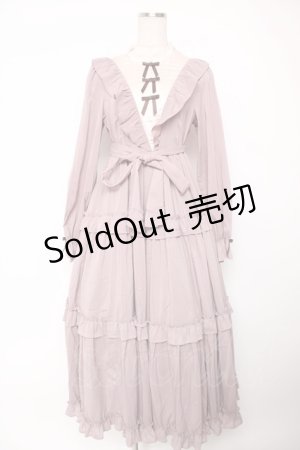 画像: axes femme Kawaii / クラシカルフリルロングワンピ M ピンク Y-25-12-22-151-AX-OP-SZ-ZY