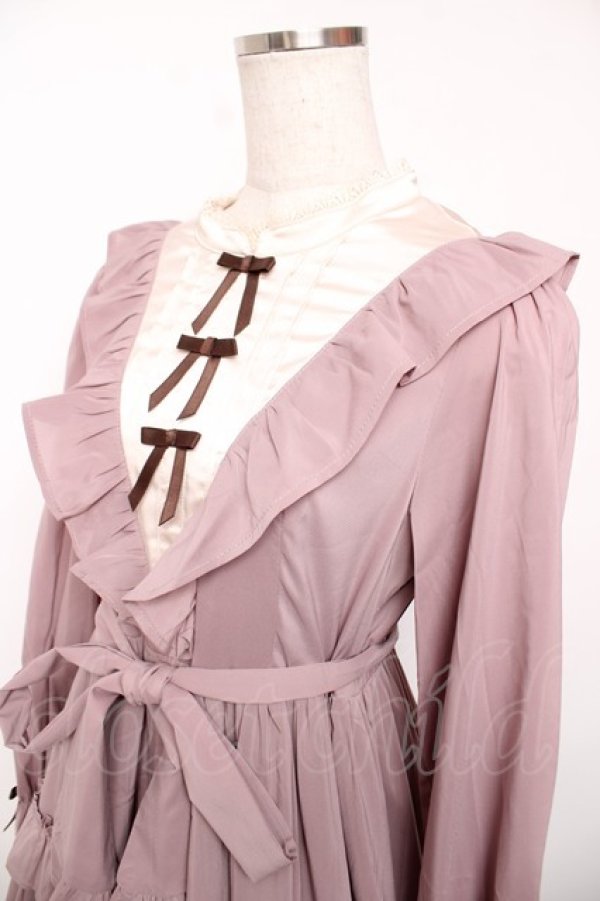 画像3: axes femme kawaii / クラシカルフリルロングワンピ M ピンク Y-25-12-22-151-AX-OP-SZ-ZY (3)