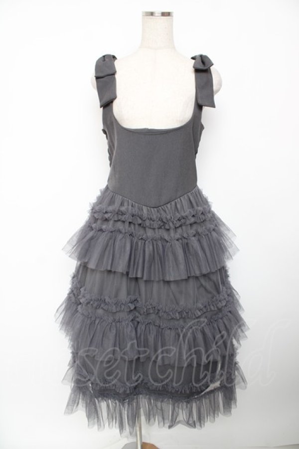 画像1: FLC / 皆方由衣コラボワンピース S 中灰 Y-25-12-22-153-LO-OP-SZ-ZY (1)