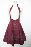 画像1: Amavel / アンティークバックルホルターリボンジャンパースカート M ワイン Y-25-12-22-155-CA-OP-SZ-ZY (1)