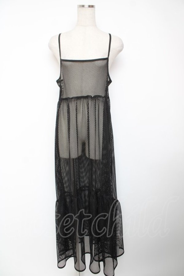 画像1: Candy Stripper / MESH CAMISOLE ワンピース 2 黒 Y-25-12-22-156-PU-OP-SZ-ZY (1)