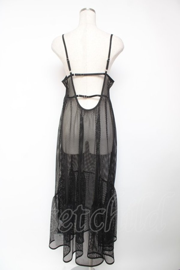 画像2: Candy Stripper / MESH CAMISOLE ワンピース 2 黒 Y-25-12-22-156-PU-OP-SZ-ZY (2)