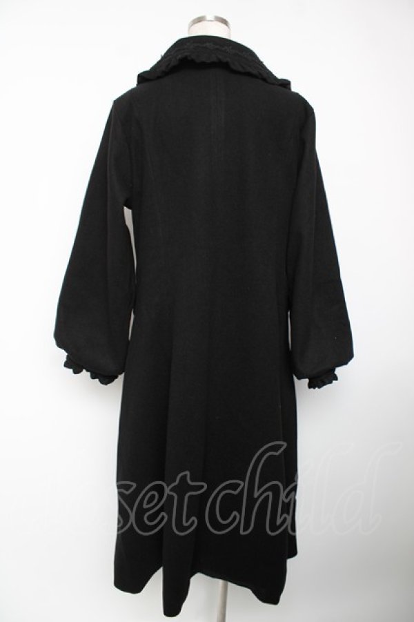 画像2: m petit by misako / TT*AOKロングコート LL 中黒 Y-25-12-22-157-LO-CO-SZ-ZY (2)