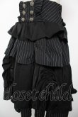 画像3: Chalmiere / ストライプフリルスカート M 黒 Y-25-12-22-164-LO-SK-SZ-ZY (3)