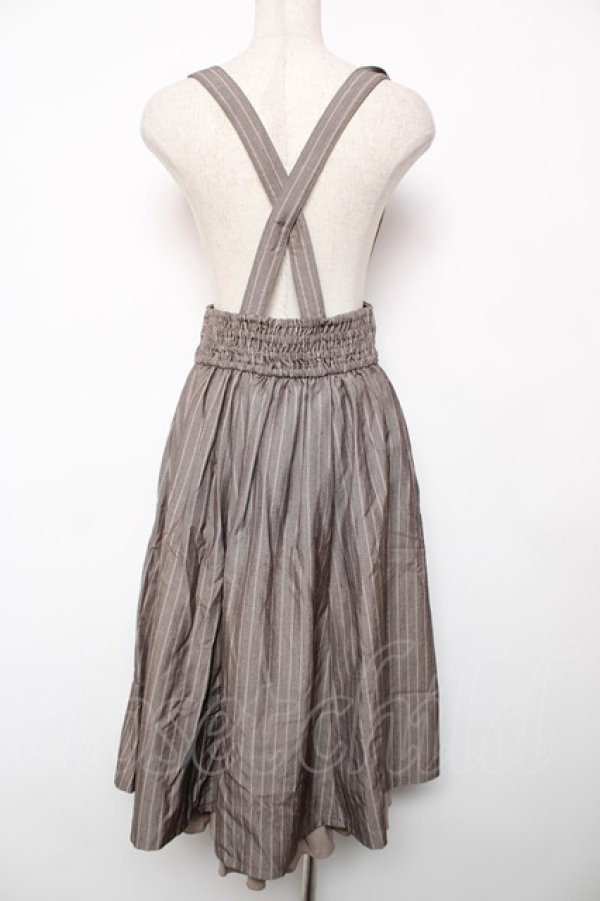 画像2: axes femme / サス付ハイウエストスカート F ベージュ Y-25-12-22-166-AX-SK-SZ-ZY (2)