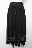 画像1: axes femme POETIQUE / バックフリルレースアップスカート M 黒 Y-25-12-22-174-AX-SK-SZ-ZY (1)
