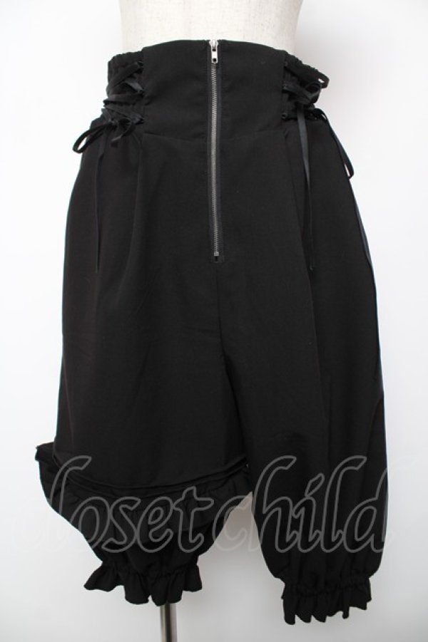 画像1: NIBBLE POISON / バルーンアシメフリルパンツ M 黒 Y-25-12-22-178-PU-PA-SZ-ZY (1)