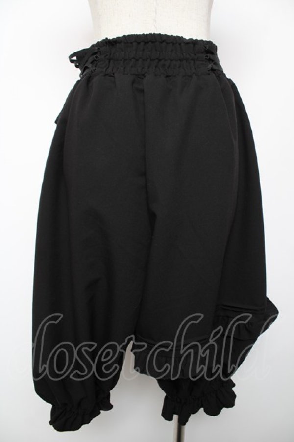 画像2: NIBBLE POISON / バルーンアシメフリルパンツ M 黒 Y-25-12-22-178-PU-PA-SZ-ZY (2)