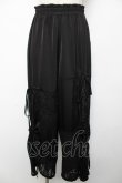画像1: Candy Stripper / LACY PATCH WORK DROST PANTS 2 ブラック Y-25-12-22-179-PU-PA-SZ-ZY (1)