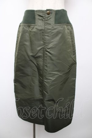 画像: Jane Marple Dans Le Salon / Material mixスカート M カーキ Y-25-12-22-181-JM-SK-SZ-ZY